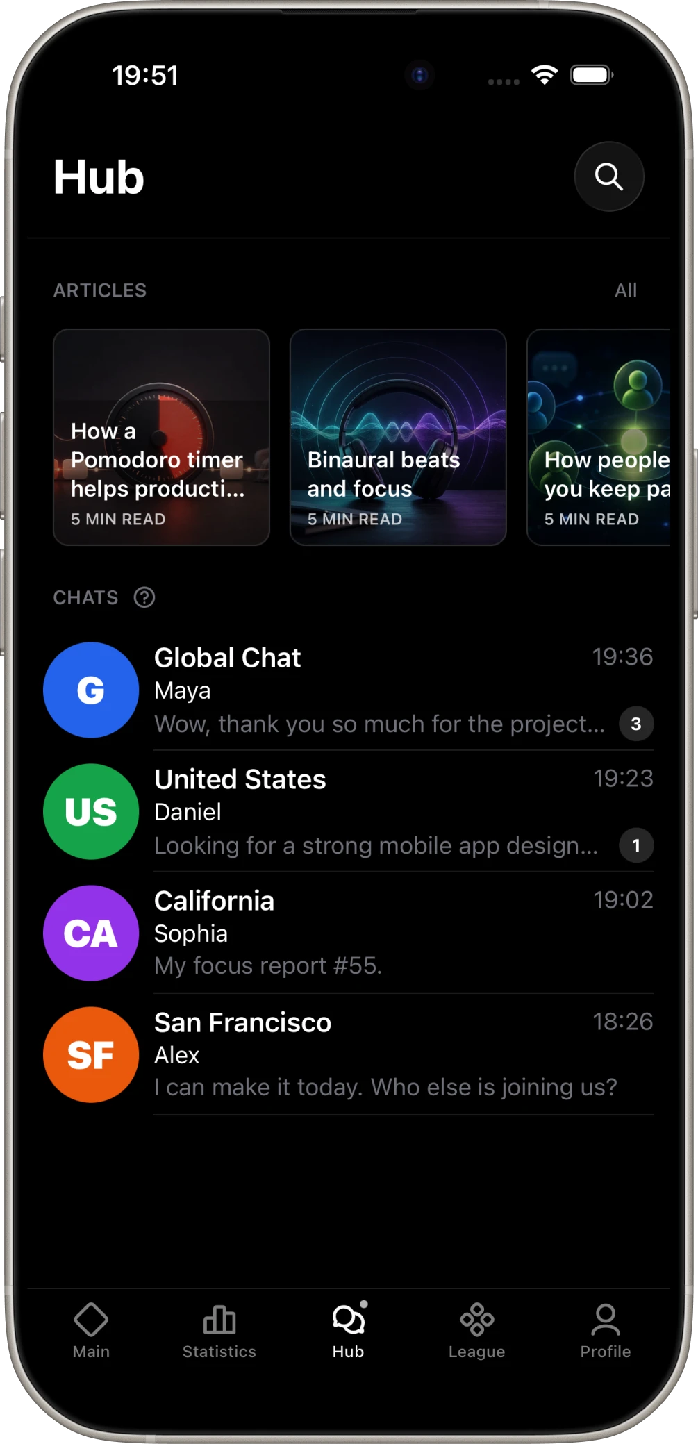 ITmode Hub with articles and community chats