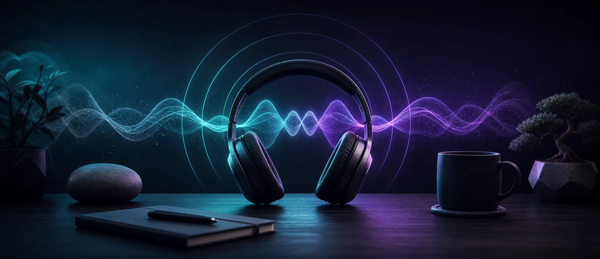 Abstract sound waves over a dark ITmode interface
